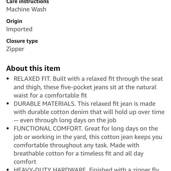 Wrangler Authentics Denim Jeans Size: 34 x 32 - Picture 16 of 16